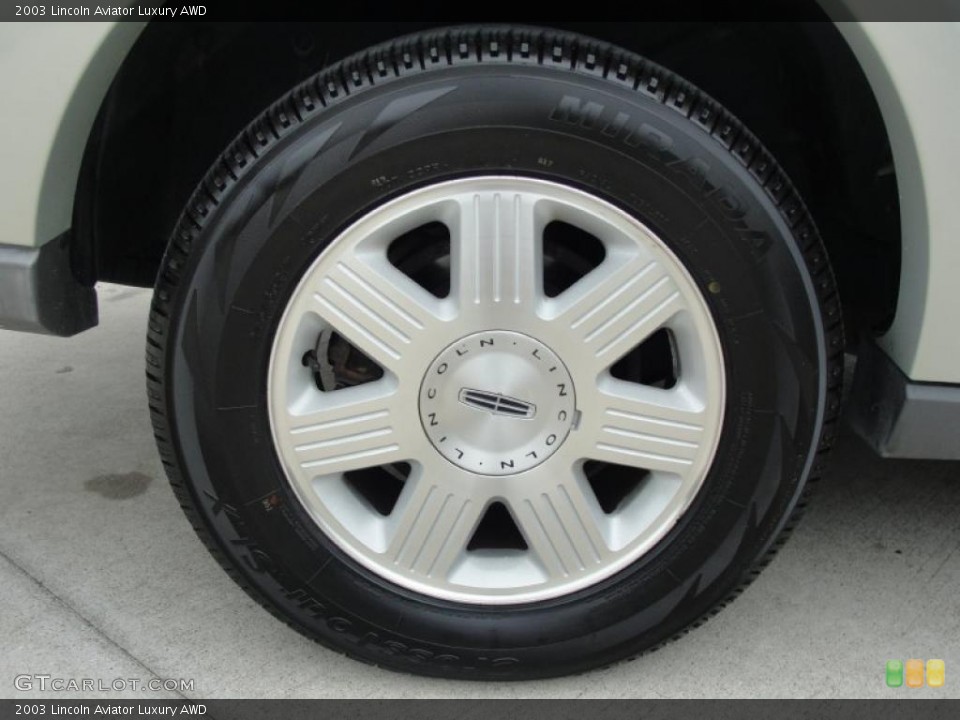 2003 Lincoln Aviator Luxury AWD Wheel and Tire Photo #39229370