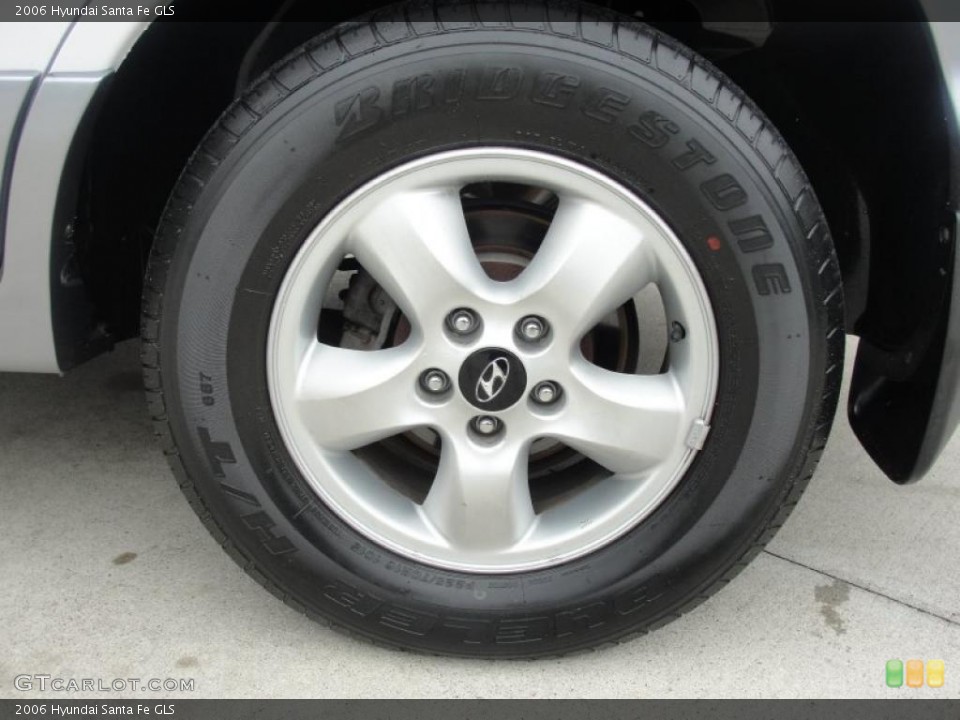2006 Hyundai Santa Fe GLS Wheel and Tire Photo #39232695