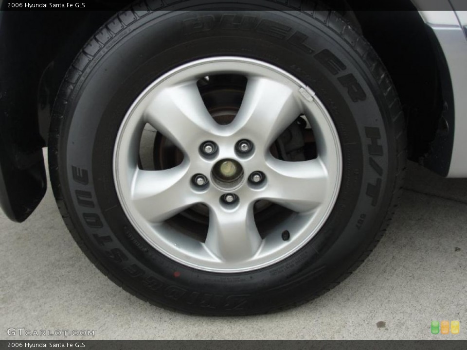 2006 Hyundai Santa Fe GLS Wheel and Tire Photo #39232711