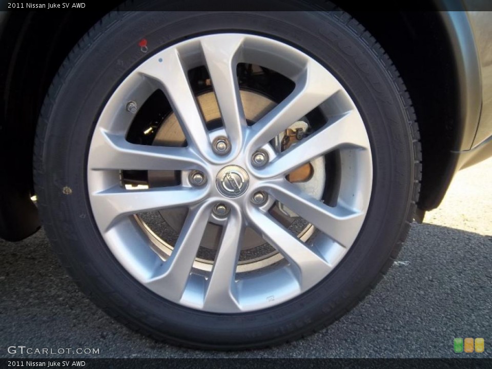 2011 Nissan Juke SV AWD Wheel and Tire Photo #39236485