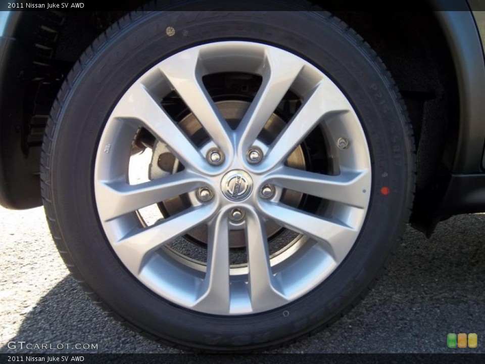 2011 Nissan Juke SV AWD Wheel and Tire Photo #39236513