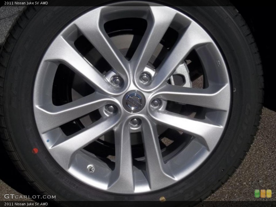 2011 Nissan Juke SV AWD Wheel and Tire Photo #39236601