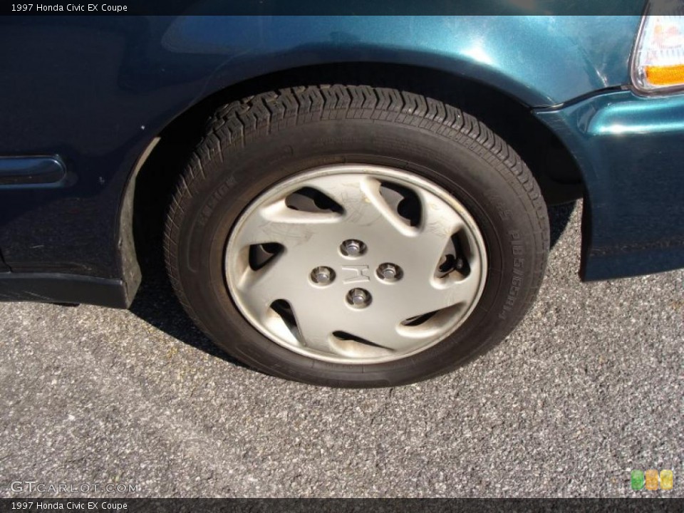 1997 Honda Civic EX Coupe Wheel and Tire Photo #39237673