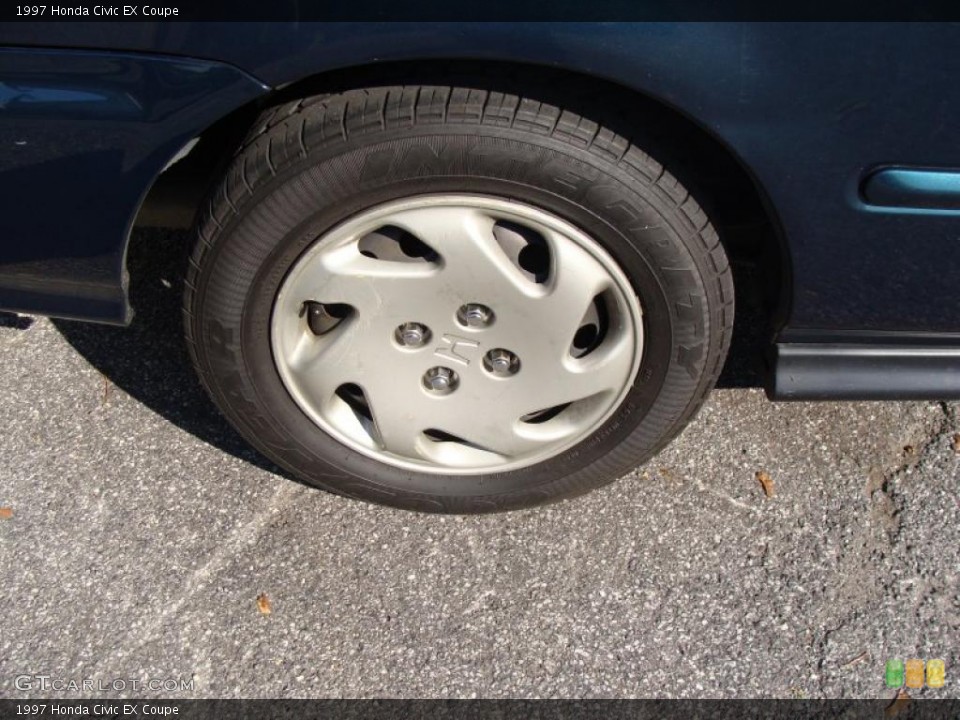 1997 Honda Civic EX Coupe Wheel and Tire Photo #39237689