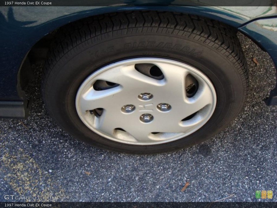 1997 Honda Civic EX Coupe Wheel and Tire Photo #39237701
