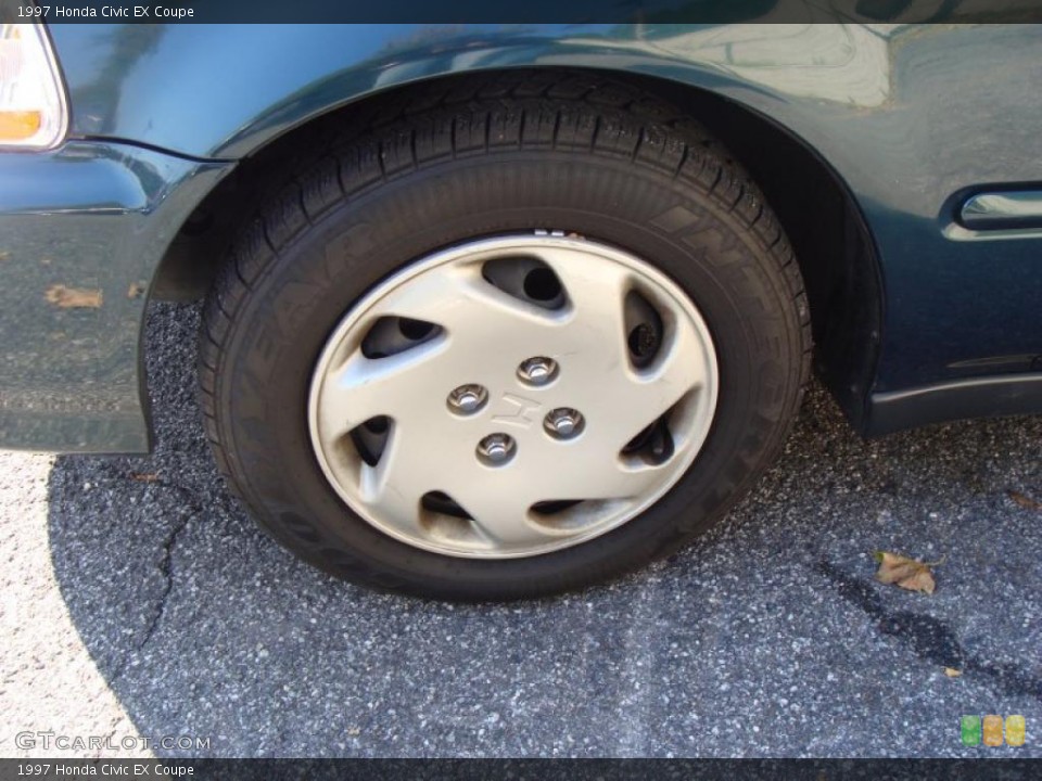 1997 Honda Civic EX Coupe Wheel and Tire Photo #39237721