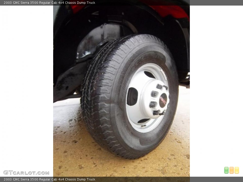 2003 GMC Sierra 3500 Regular Cab 4x4 Chassis Dump Truck Wheel and Tire Photo #39241090