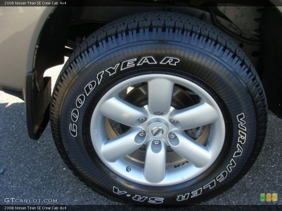 2008 Nissan Titan SE Crew Cab 4x4 Wheel and Tire Photo #39241094