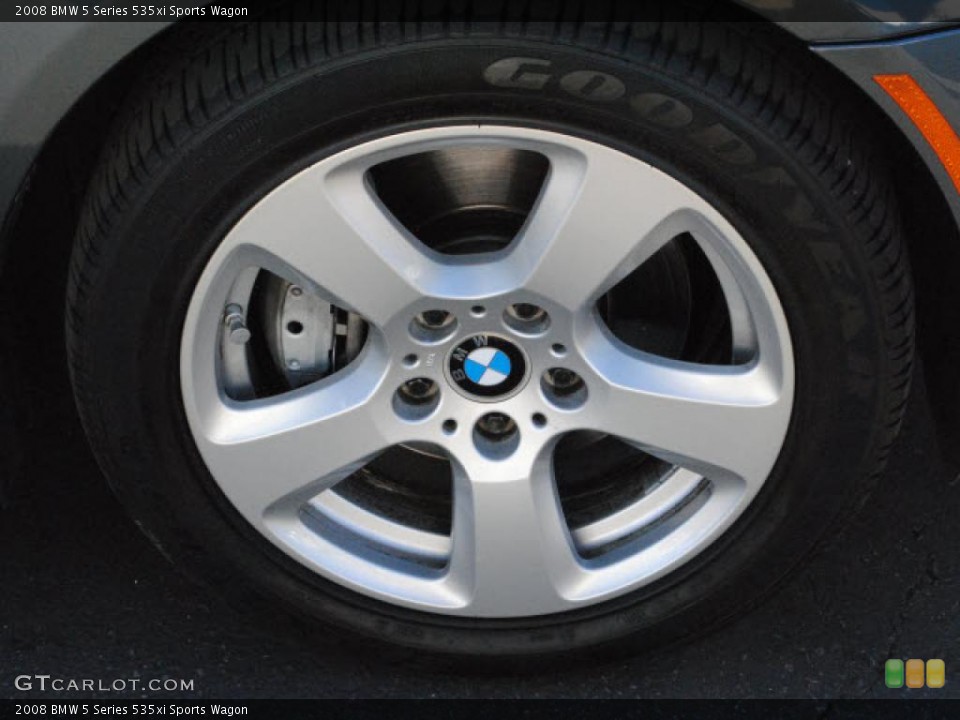 2008 BMW 5 Series 535xi Sports Wagon Wheel and Tire Photo #39244762