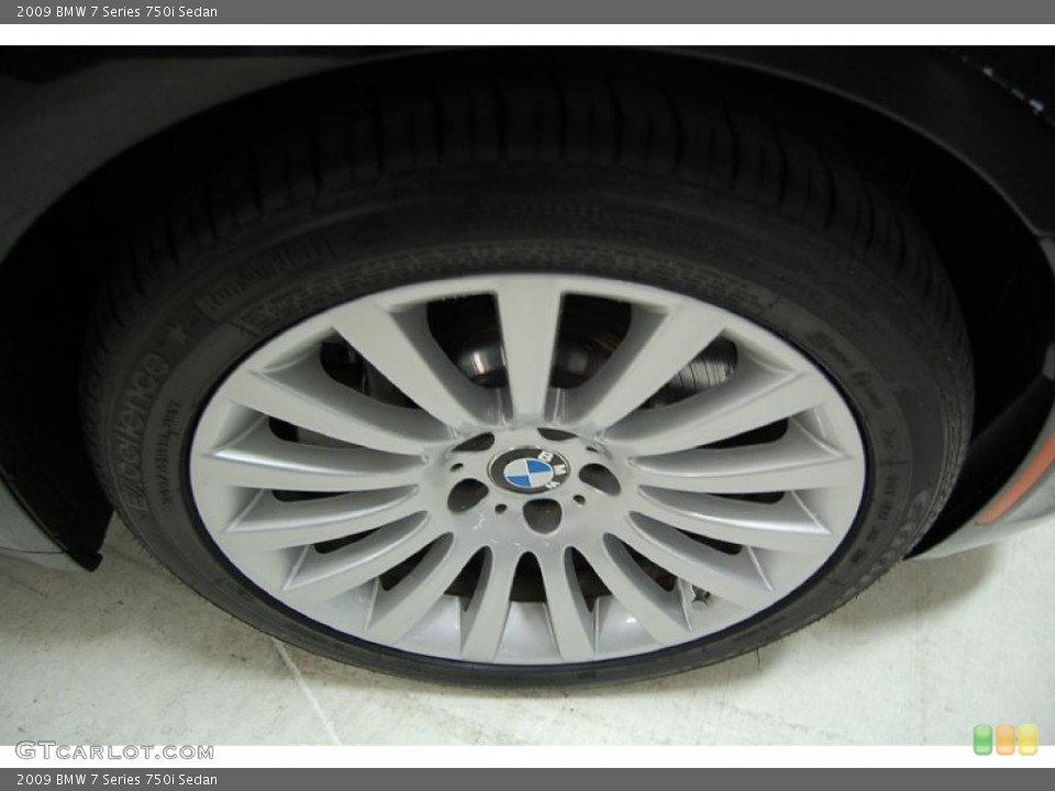 2009 BMW 7 Series 750i Sedan Wheel and Tire Photo #39248099