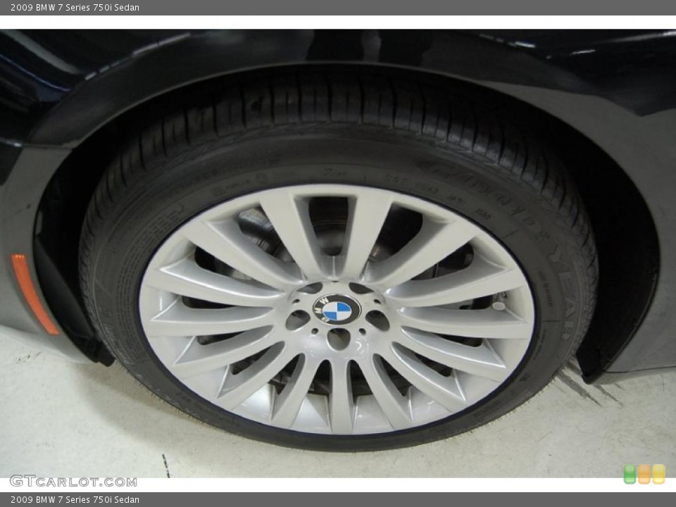 2009 BMW 7 Series 750i Sedan Wheel and Tire Photo #39248203