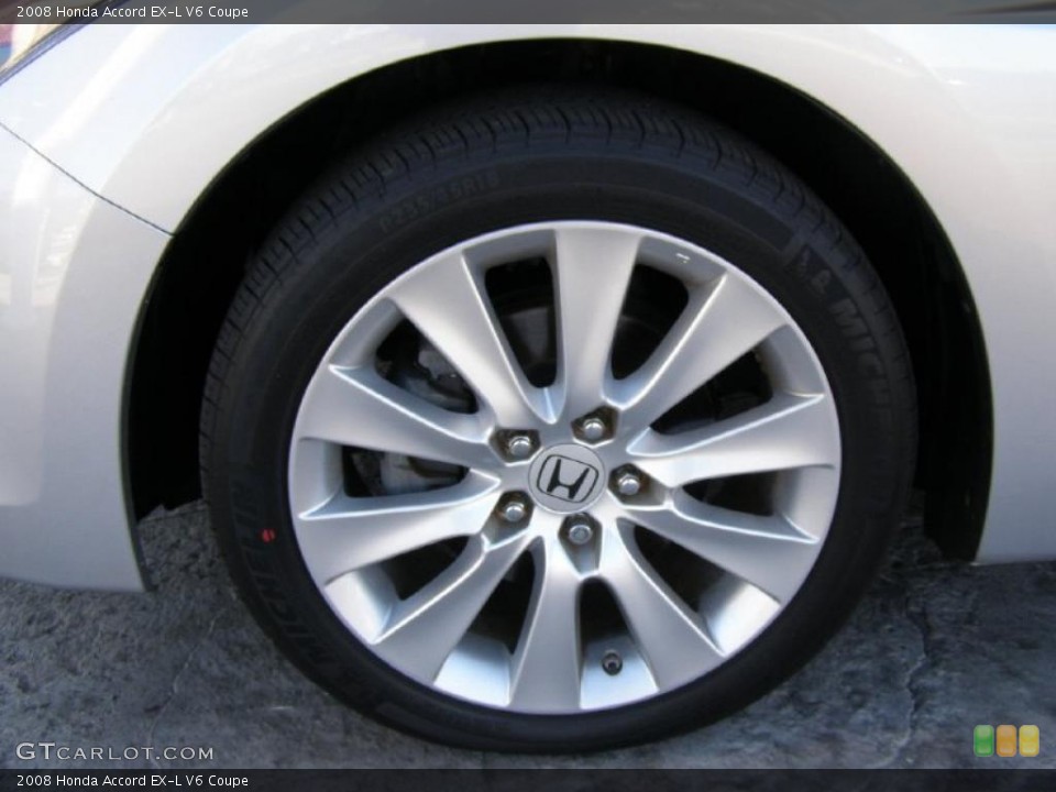2008 Honda Accord EX-L V6 Coupe Wheel and Tire Photo #39251488
