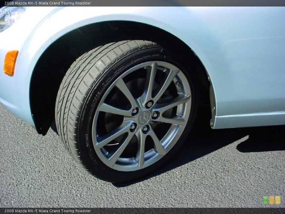 2008 Mazda MX-5 Miata Grand Touring Roadster Wheel and Tire Photo #39254058