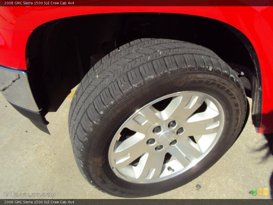 2008 GMC Sierra 1500 SLE Crew Cab 4x4 Wheel and Tire Photo #39263803