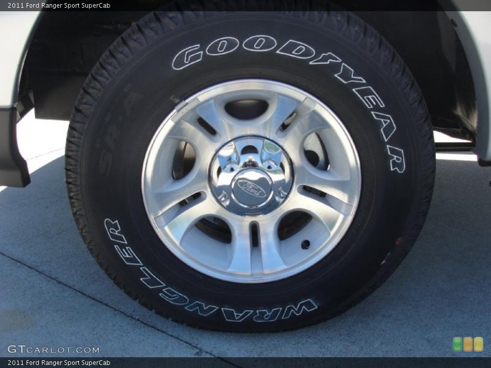2011 Ford Ranger Sport SuperCab Wheel and Tire Photo #39272099