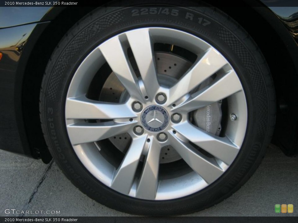 2010 Mercedes-Benz SLK 350 Roadster Wheel and Tire Photo #39283943