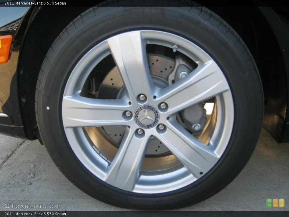 2011 Mercedes-Benz S 550 Sedan Wheel and Tire Photo #39284123