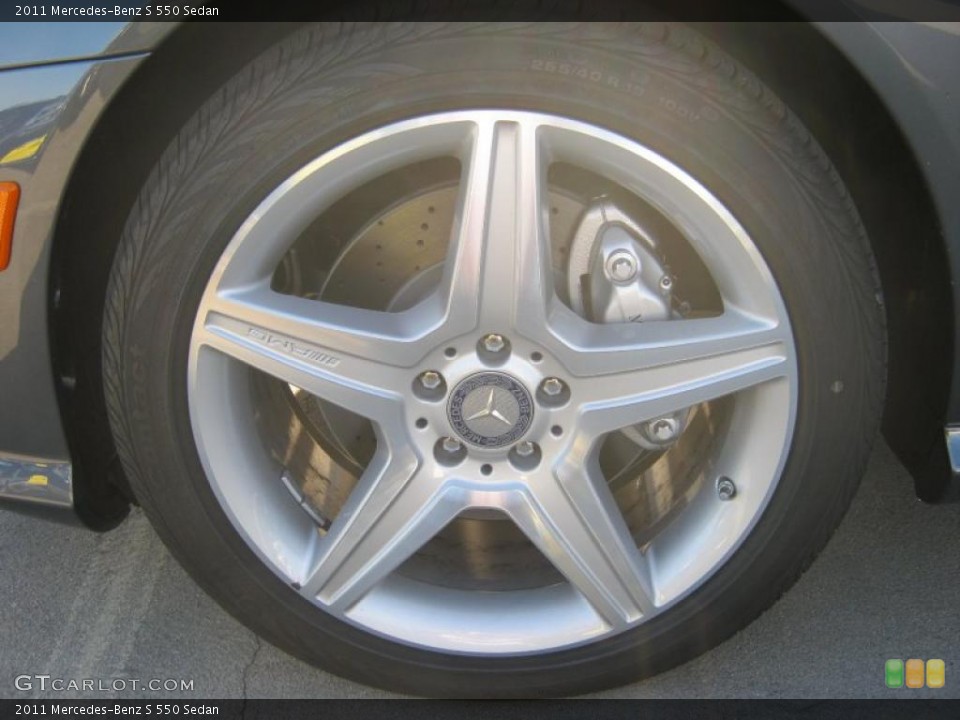 2011 Mercedes-Benz S 550 Sedan Wheel and Tire Photo #39284210