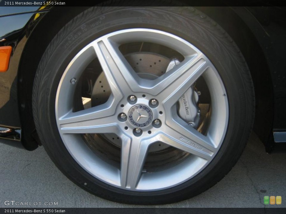 2011 Mercedes-Benz S 550 Sedan Wheel and Tire Photo #39284299