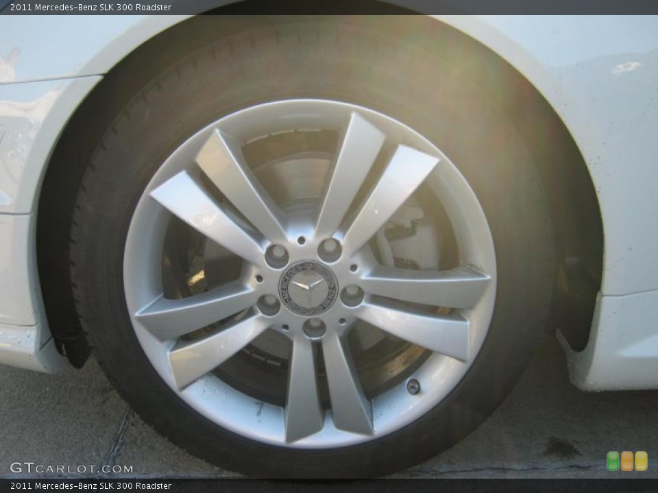 2011 Mercedes-Benz SLK 300 Roadster Wheel and Tire Photo #39284579