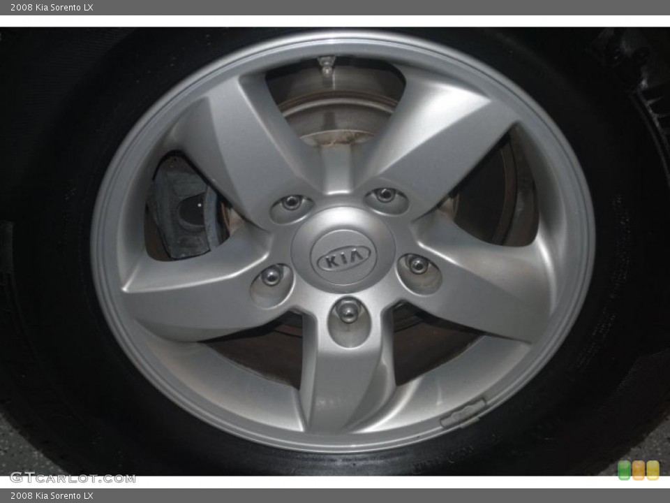 2008 Kia Sorento LX Wheel and Tire Photo #39288803