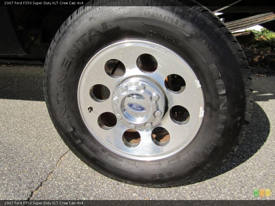 2007 Ford F350 Super Duty XLT Crew Cab 4x4 Wheel and Tire Photo #39292983