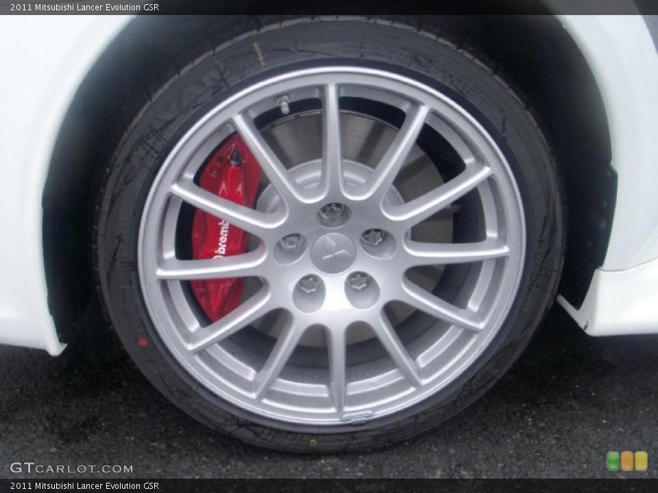2011 Mitsubishi Lancer Evolution GSR Wheel and Tire Photo #39304441