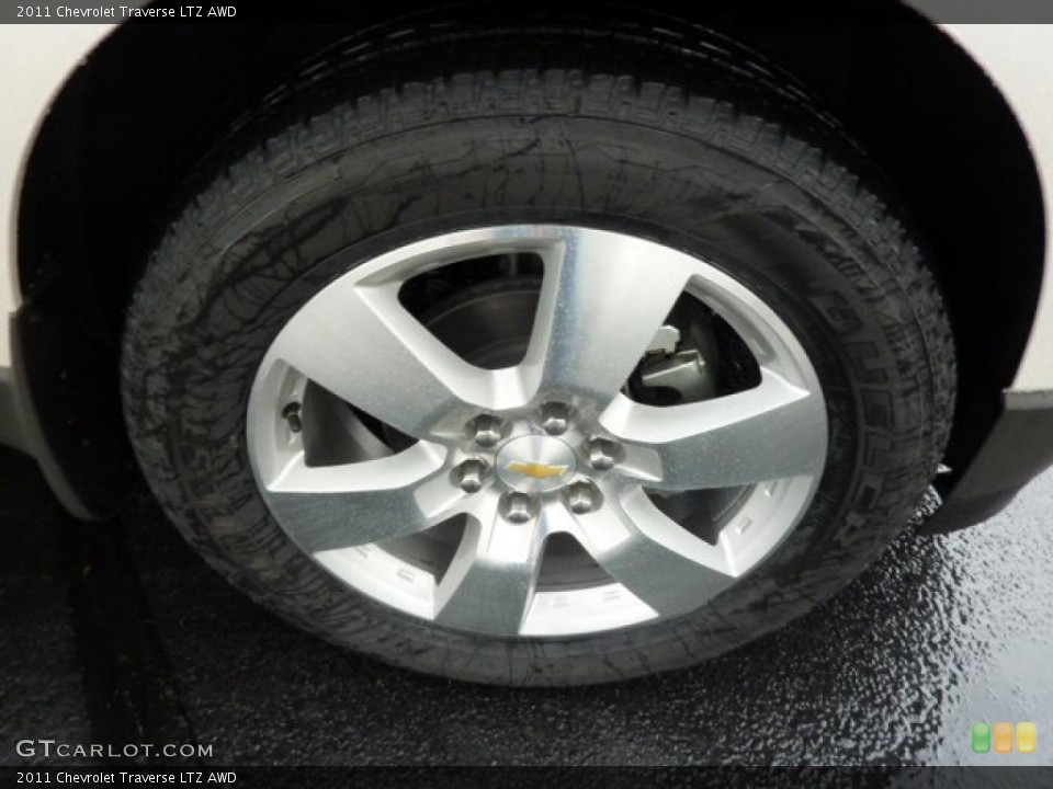 2011 Chevrolet Traverse LTZ AWD Wheel and Tire Photo #39309493