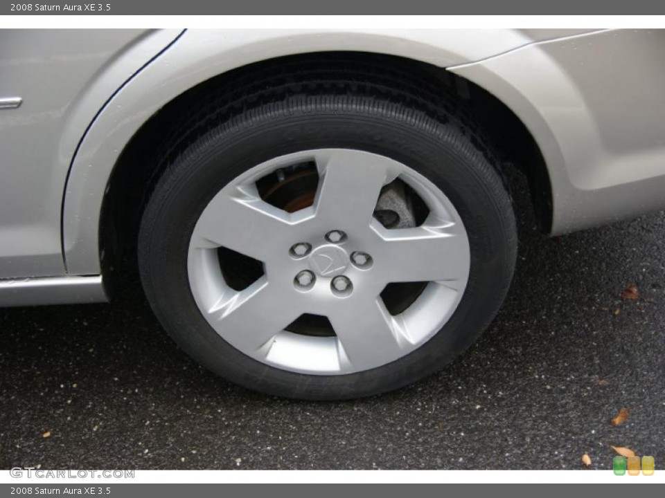 2008 Saturn Aura XE 3.5 Wheel and Tire Photo #39329916