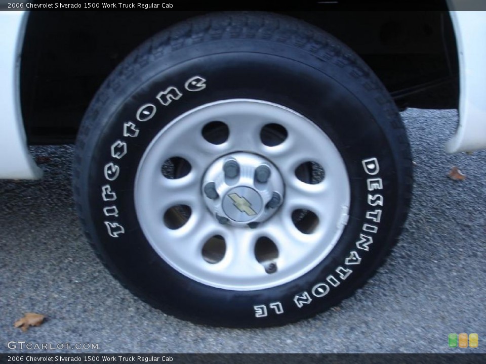 2006 Chevrolet Silverado 1500 Work Truck Regular Cab Wheel and Tire Photo #39332148