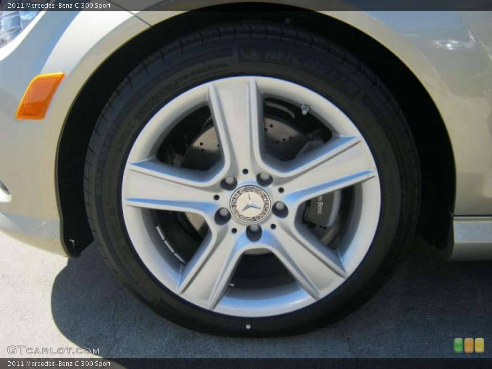 2011 Mercedes-Benz C 300 Sport Wheel and Tire Photo #39343560