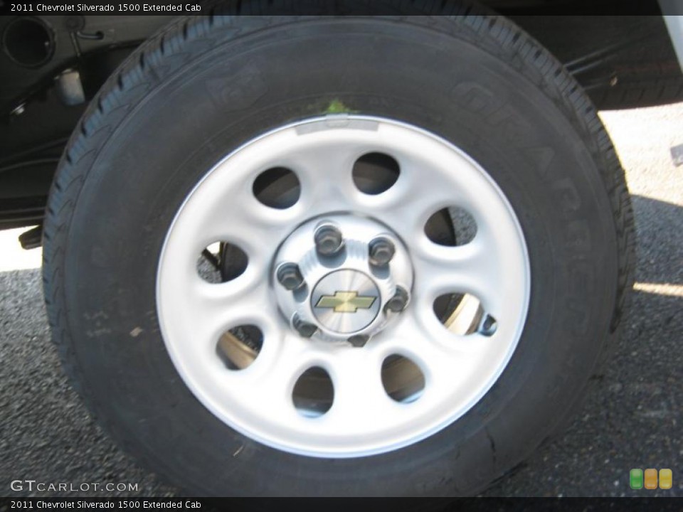 2011 Chevrolet Silverado 1500 Extended Cab Wheel and Tire Photo #39353540