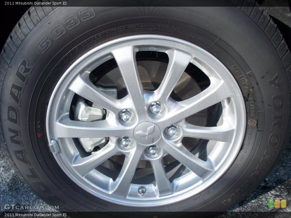 2011 Mitsubishi Outlander Sport ES Wheel and Tire Photo #39364912