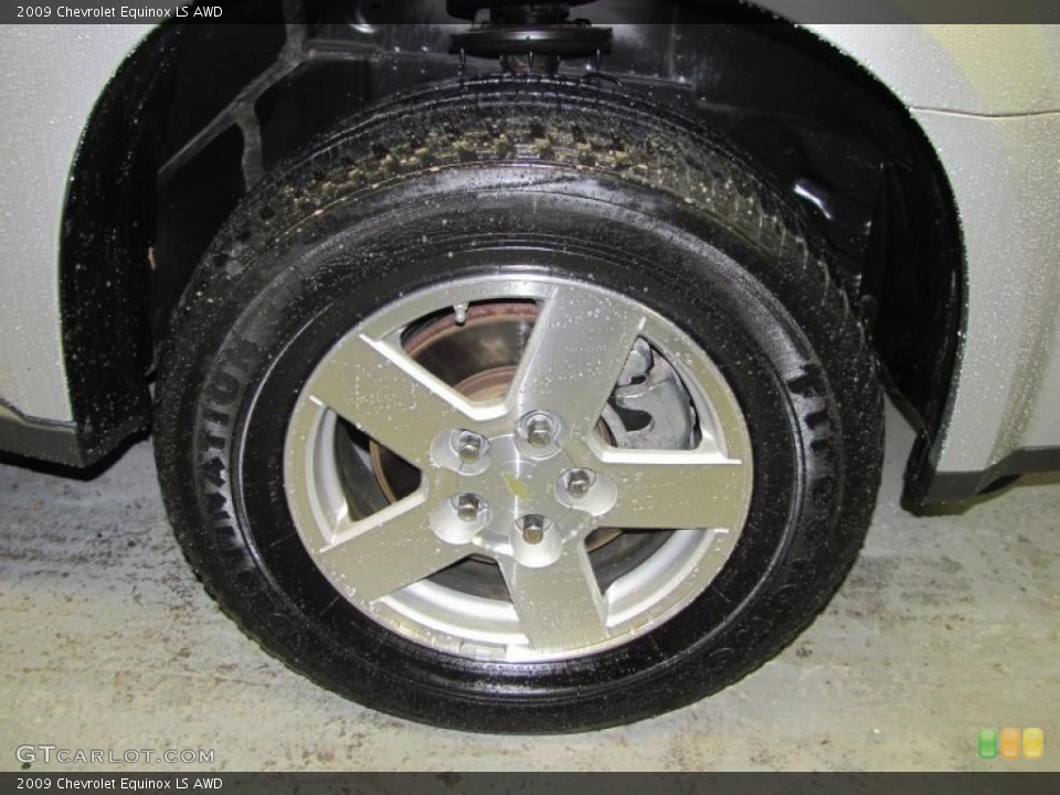 2009 Chevrolet Equinox LS AWD Wheel and Tire Photo #39376366
