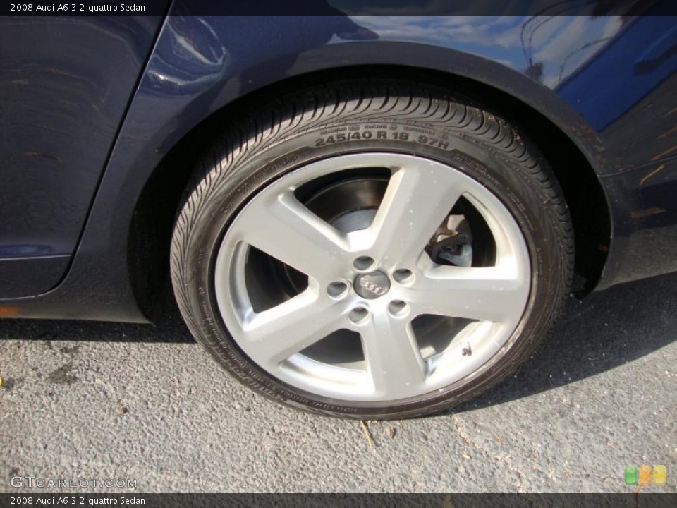 2008 Audi A6 3.2 quattro Sedan Wheel and Tire Photo #39376954