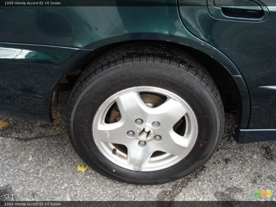 1999 Honda Accord EX V6 Sedan Wheel and Tire Photo #39377702