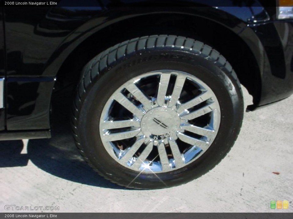 2008 Lincoln Navigator L Elite Wheel and Tire Photo #39390129
