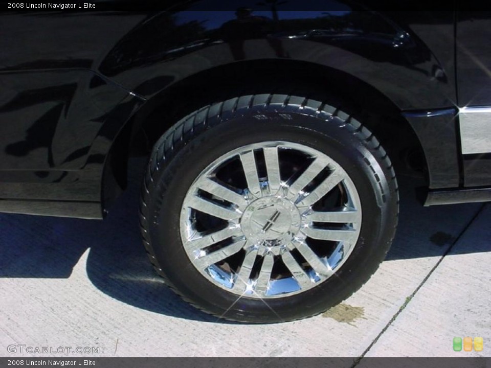 2008 Lincoln Navigator L Elite Wheel and Tire Photo #39390145