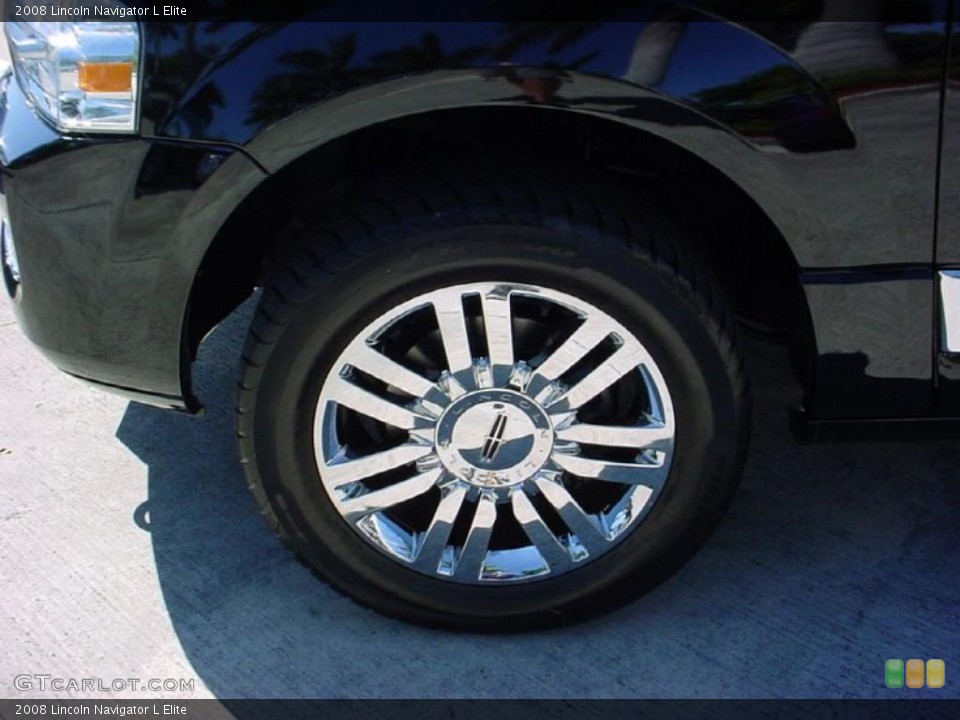 2008 Lincoln Navigator L Elite Wheel and Tire Photo #39390273