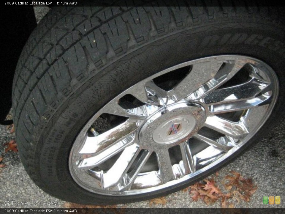 2009 Cadillac Escalade ESV Platinum AWD Wheel and Tire Photo #39394873