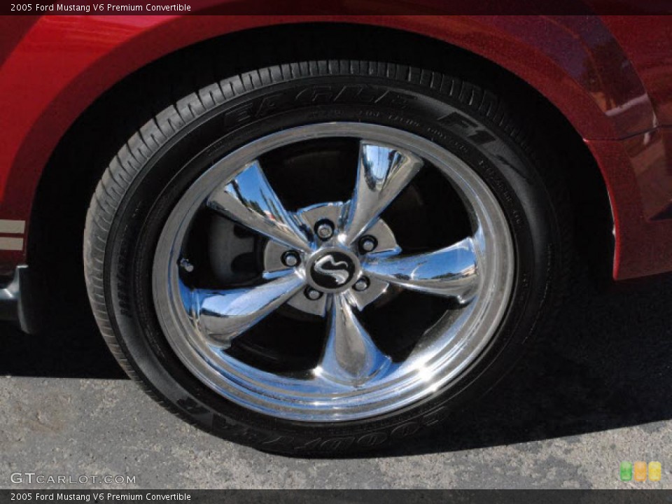 2005 Ford Mustang V6 Premium Convertible Wheel and Tire Photo #39394945