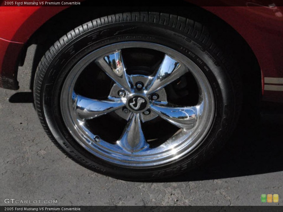 2005 Ford Mustang V6 Premium Convertible Wheel and Tire Photo #39395001