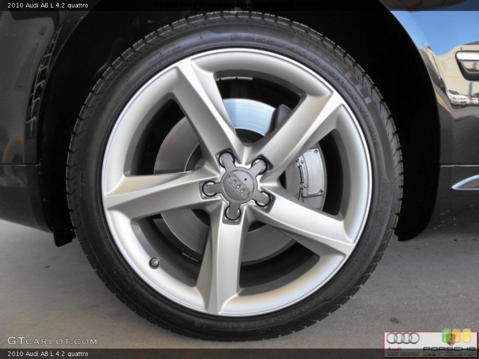 2010 Audi A8 L 4.2 quattro Wheel and Tire Photo #39399201