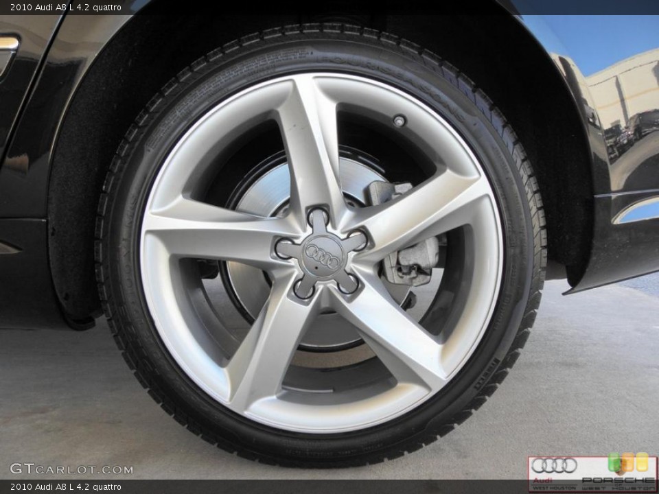 2010 Audi A8 L 4.2 quattro Wheel and Tire Photo #39399341