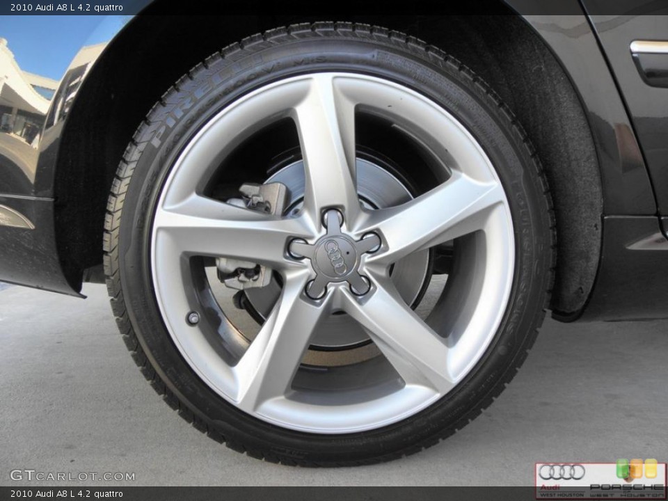 2010 Audi A8 L 4.2 quattro Wheel and Tire Photo #39399358