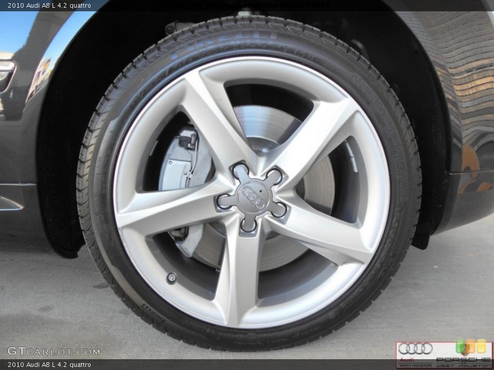 2010 Audi A8 L 4.2 quattro Wheel and Tire Photo #39399373