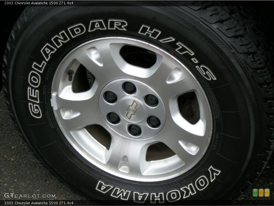 2003 Chevrolet Avalanche 1500 Z71 4x4 Wheel and Tire Photo #39409629