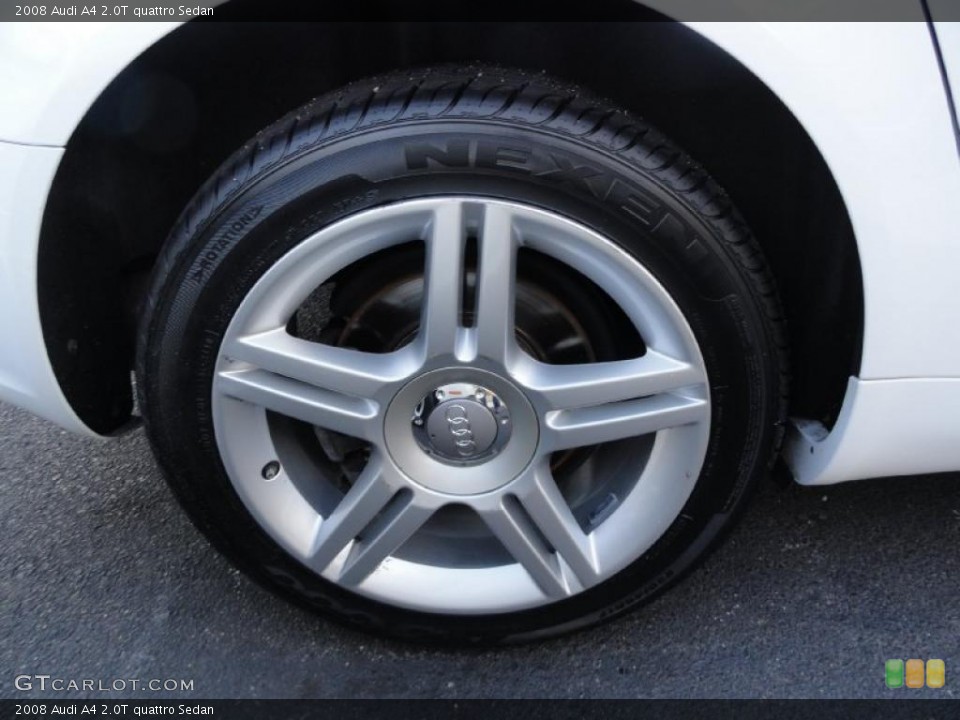2008 Audi A4 2.0T quattro Sedan Wheel and Tire Photo #39412673
