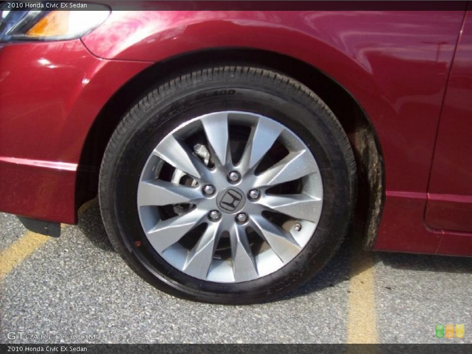 2010 Honda Civic EX Sedan Wheel and Tire Photo #39413253