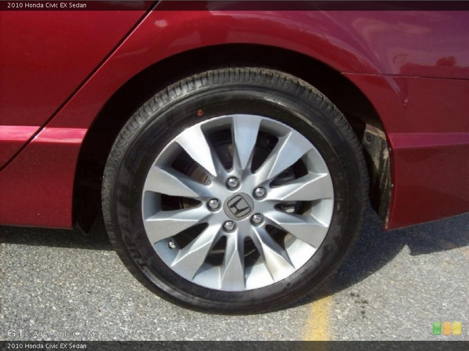 2010 Honda Civic EX Sedan Wheel and Tire Photo #39413285